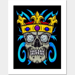 Diamond skull Posters and Art